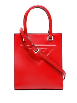 Prada 2020-2025s Mini 2way triangle embossed tote bag 32422040