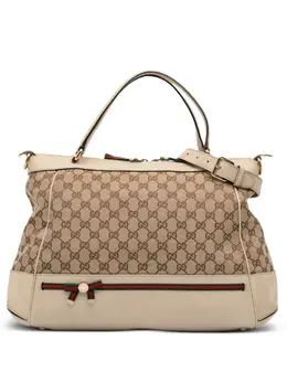 Gucci 2016-2025 GG Canvas Web Mayfair satchel 32347477
