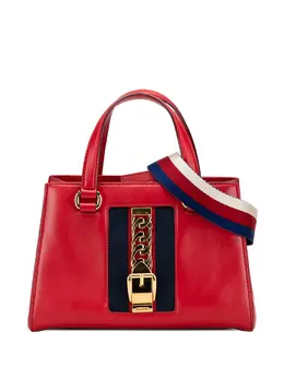 Gucci 2000-2015 Leather Sylvie Web Top Handle satchel 32448122