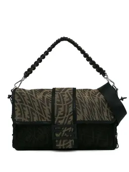 Fendi 2010-2023 Large Zucca Vertigo Mesh Baguette satchel 25142263