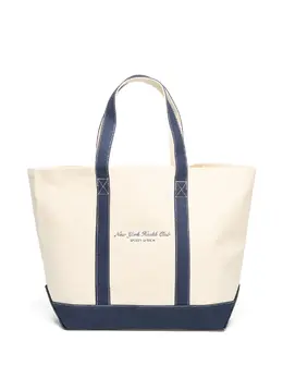 Сумка-тоут с логотипом Sporty & Rich, бежевый 32424747 | бежевый