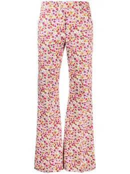 La DoubleJ: Брюки с растительным принтом 