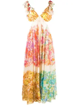 ZIMMERMANN: Платье с растительным принтом 