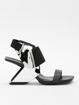 United Nude: Серебристые босоножки 