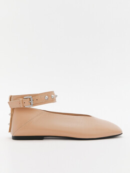 Ash: Бежевые балетки 