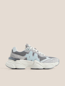 Kappa: Серые кроссовки 