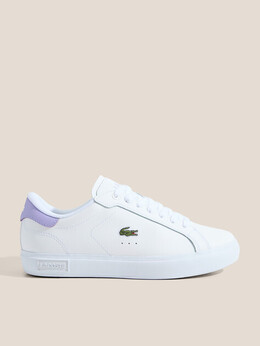 Lacoste: Белые кроссовки 