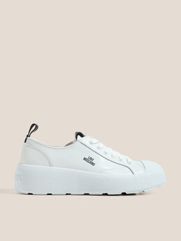 Love Moschino: Белые кроссовки 