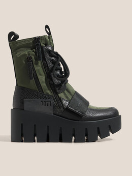 United Nude: Ботинки цвета хаки 