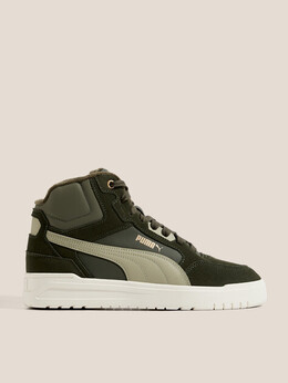 Puma: Кроссовки цвета хаки 