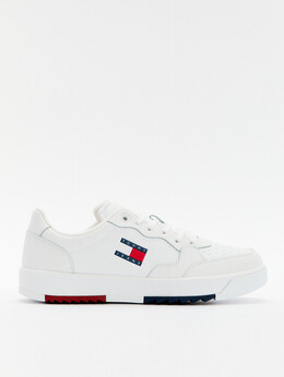 Tommy Jeans: Белые кроссовки 