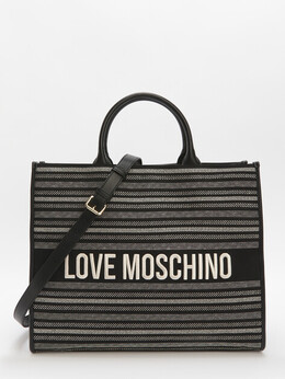 Love Moschino: Чёрная спортивная сумка 