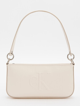 Calvin Klein Jeans: Бежевая сумка 