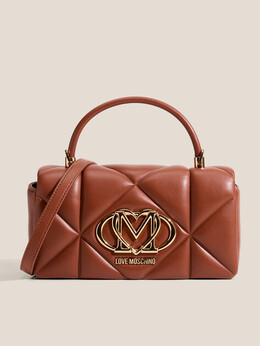 Love Moschino: Коричневая спортивная сумка 