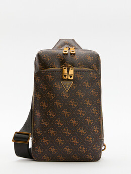 Guess: Тёмная спортивная сумка 