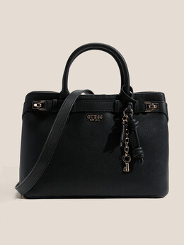 Guess: Чёрная спортивная сумка 