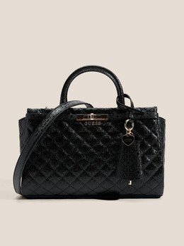 Guess: Чёрная спортивная сумка 