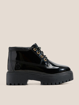 Timberland: Чёрные ботинки 