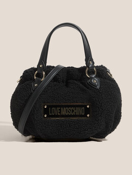 Love Moschino: Чёрная спортивная сумка 