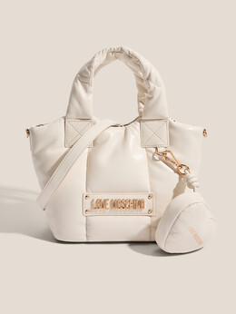 Love Moschino: Белая спортивная сумка 