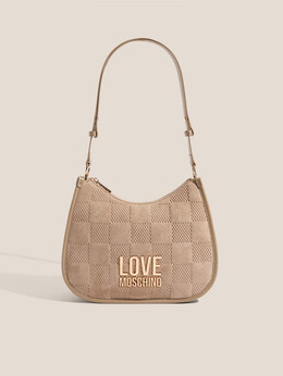 Love Moschino: Бежевая сумка 