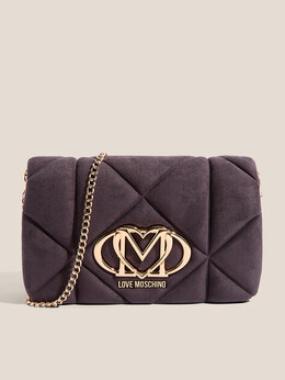 Love Moschino: Фиолетовая сумка 