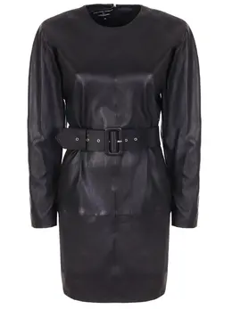 TEREKHOV: Кожаное платье 
