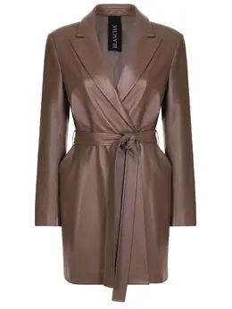 BLANCHA: Кожаное платье 