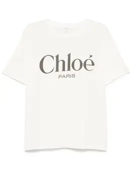 Chloé: Хлопковая футболка 