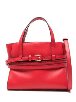 Moschino: Красная сумка-шоппер 