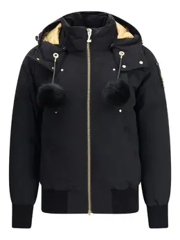 Moose Knuckles: Чёрная куртка 