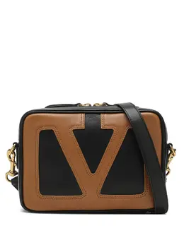 Сумка-мессенджер с цепочкой и логотипом Valentino Garavani, черный 32360217 | черный