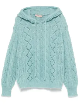 TWINSET: Свитер с капюшоном 
