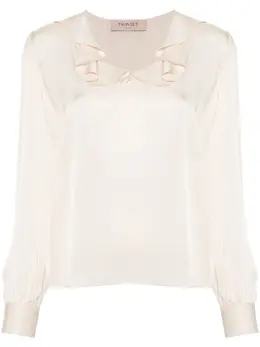 TWINSET: Блуза с воротником 