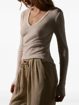 James Perse: Футболка с v-образным вырезом 