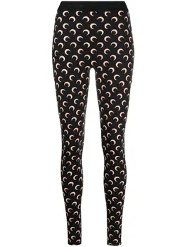 Marine Serre: Чёрные легинсы  Moon