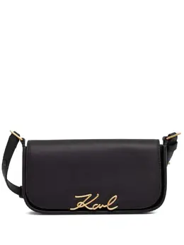 Karl Lagerfeld Signature leather shoulder bag 26179176