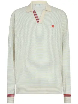 ETRO: Поло  Pegaso в полоску