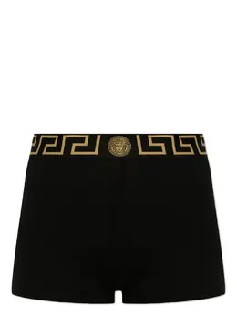 Versace: Чёрные трусы  Greca