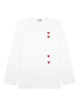 Comme Des Garçons Play: Футболка  Heart с принтом