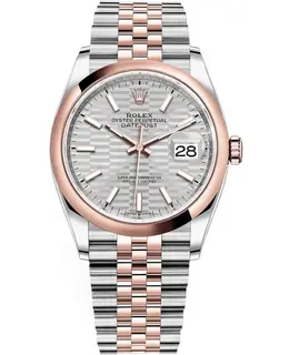 Rolex Datejust m126201-0033, Women's Luxury Watch with Steel & Everose Gold 18kt Rose Gold Bracelet