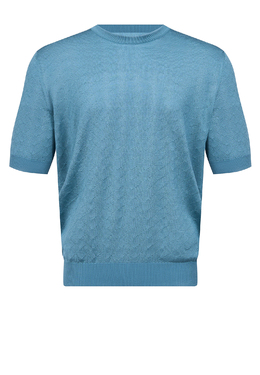 STEFANO RICCI: Голубая футболка 