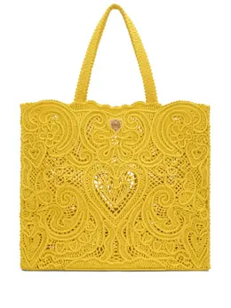 Dolce & Gabbana Beatrice lace-detail tote bag 20044035