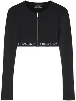 Off-White: Топ кроп-топ 