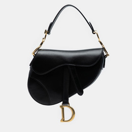 Christian Dior Black Mini Smooth Calfskin Saddle Bag 1242299