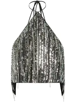 PINKO: Серебристый топ 