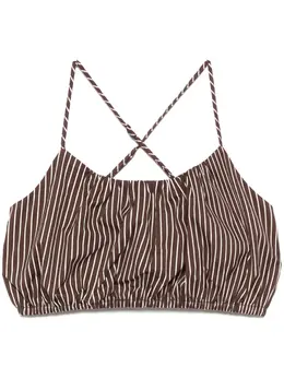 STAUD: Коричневый топ 