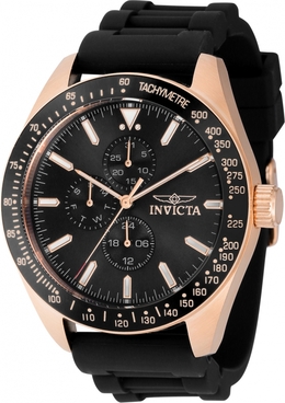 Invicta Aviator Quartz Black Dial Mens Watch 38407