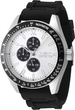 Invicta Aviator Quartz Silver Dial Mens Watch 47590