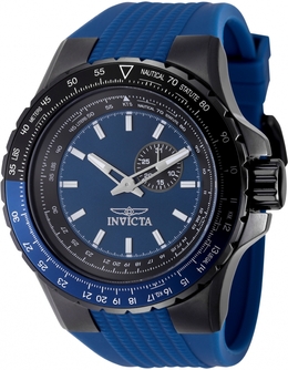 Invicta Aviator Quartz Blue Dial Mens Watch 49722